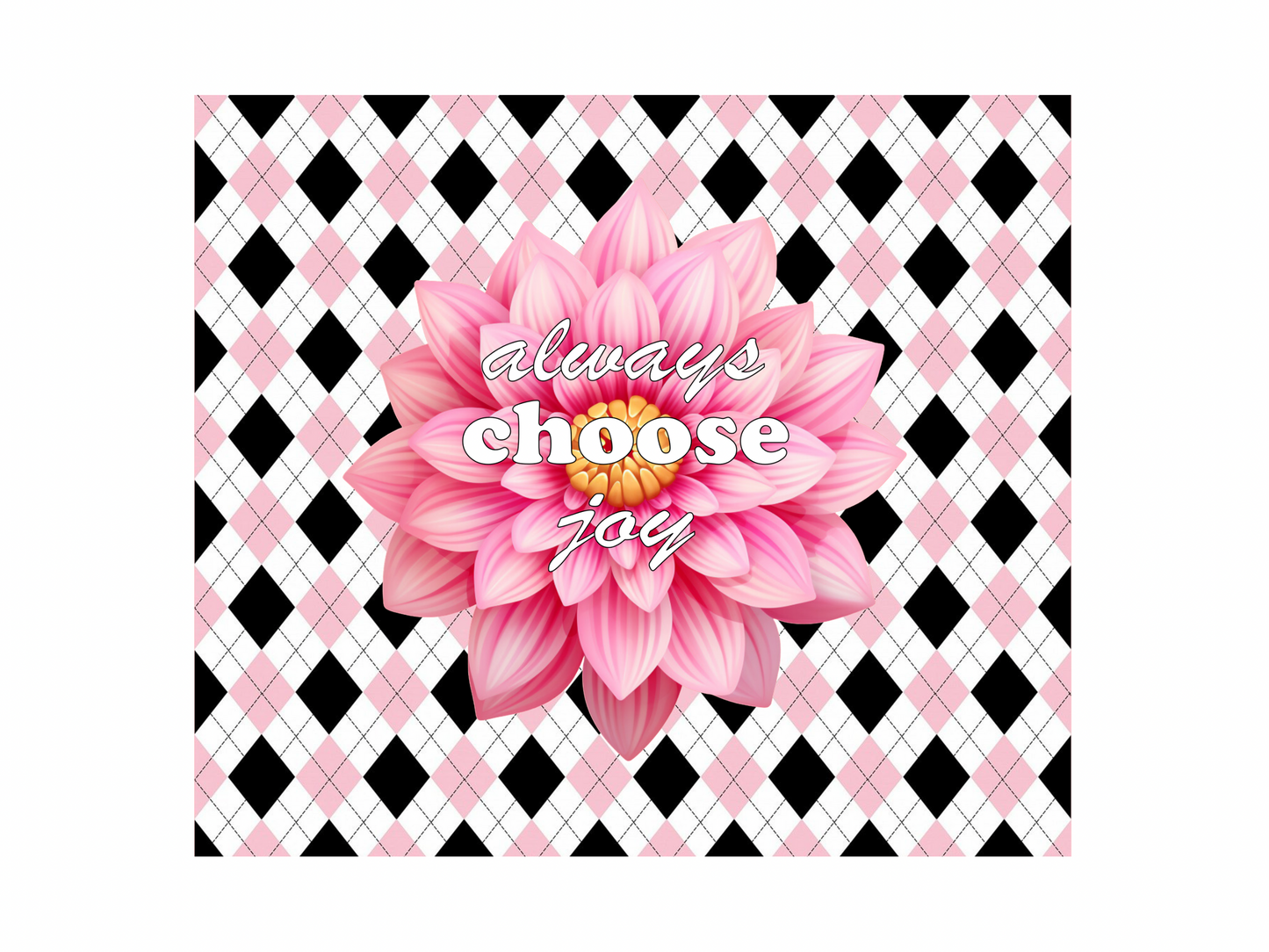 Always Choose Joy Affirmation 20oz Skinny Tumbler