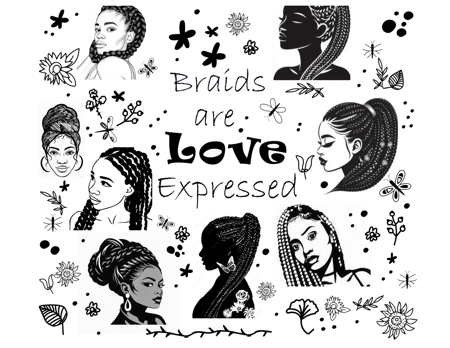 Braids are Love 20oz Skinny Tumbler
